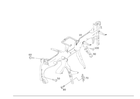 Crossmember Under Instrument Panel for 2020 Mercedes-Benz GLC 63 AMG&reg; S #0