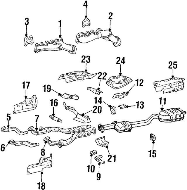 1201421901 - Exhaust: Manifold for Mercedes-Benz Image