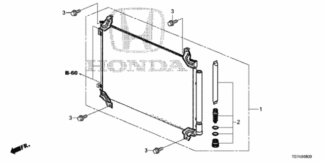 A/C Condenser for 2016 Honda Pilot #0