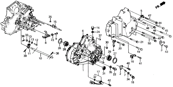 AT Transmission Housing for 1988 Honda Prelude #0