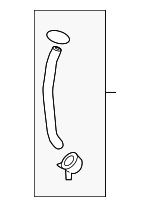 20779829 - Steering: Reservoir Hose for Chevrolet: Equinox | Pontiac: Torrent | Saturn: Vue Image