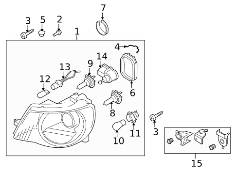 Bulbs - Chassis for 2009 Volkswagen Eos #5
