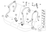 72118259022 - : Rear Upper Belt With Child Protection for BMW Image