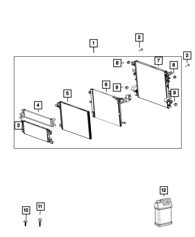 68400268AA - : Cooling Module for Mopar Image