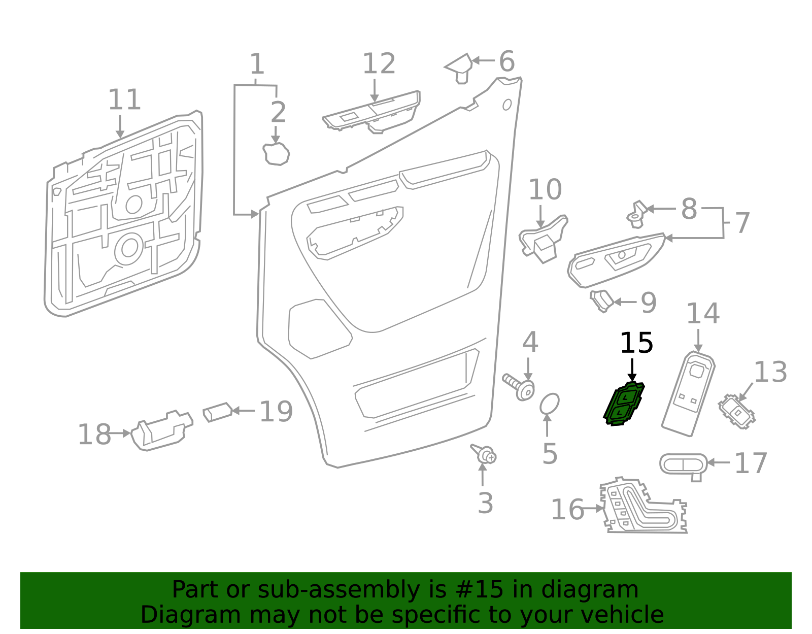 213-905-96-03-9107 - Lock Switch 2017-2025 Mercedes-Benz | Mercedes ...