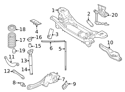 Rear Suspension for 2008 Volvo C70 #1