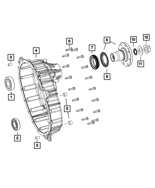 68089732AB - Transfer Case and Power Transfer Unit: Output Shaft Bearing for Mopar Image