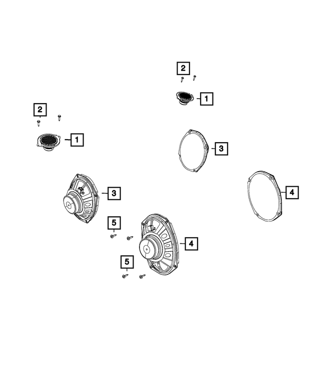 « 6512499AA – Electrical : Vis, Côté Gauche pour Mopar Image »