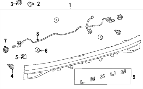 Lamp Bar for 2024 Lexus TX550h+ #0