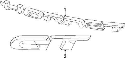 Exterior Trim - Lift Gate for 2024 Dodge Hornet #0