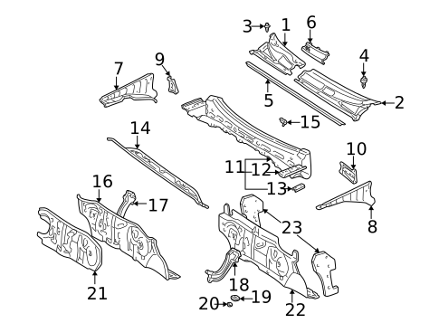 Cowl for 2004 Toyota Echo #0