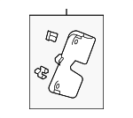 82221T43J31 - Body: Lock Cover for Honda Image
