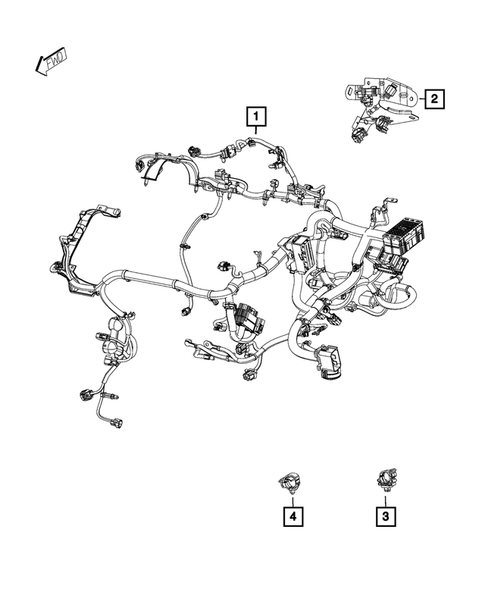Wiring, Powertrain for 2022 Ram ProMaster City #0