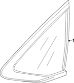 7350030AA11 - : 2023-2024 Honda Accord - Quarter Glass for Honda: Accord Image