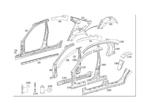 Side Panels for 2007 Mercedes-Benz CLS63 AMG #0