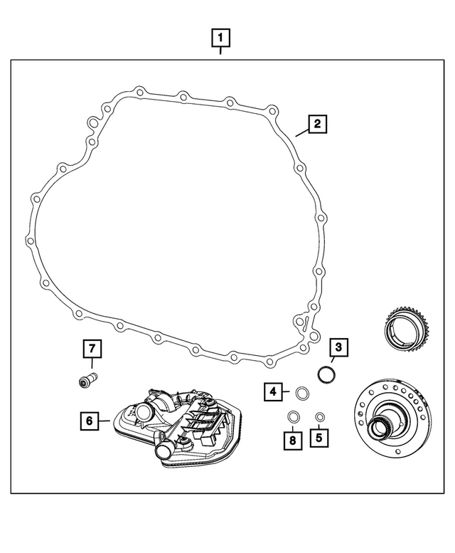 « 68732959AC – Transmission : Reaction Shaft Shaft Kit pour Mopar Image »