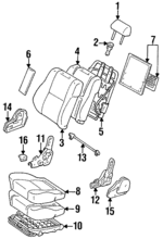 7191060061B1 - Body: Headrest for Toyota: Land Cruiser Image