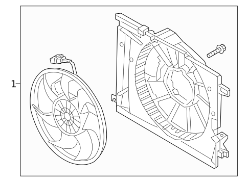 Cooling Fan for 2024 Genesis GV80 #1