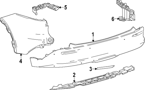 Bumper & Components - Rear for 2025 Toyota Crown Signia #0