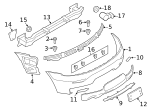 7146976114 - Body: Bumper Cover Nut for BMW Image