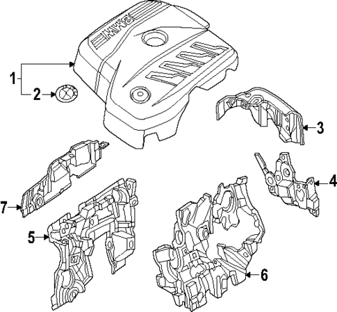 Engine Appearance Cover for 2025 BMW 430i xDrive Gran Coupe #0