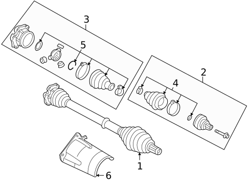 CV Components for 2007 Audi A4 Quattro #0