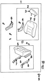 K01H57100P70 - : Seat Assembly for Kia: Sportage Image