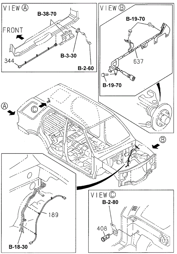 Wiring Harness (1) for 2002 Honda Passport #0