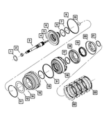 4799088 - Automatic Transmission Multi-Speed: Transmission Snap Ring for Chrysler: Aspen | Dodge: Dakota, Durango, Ram 1500, Ram 2500, Ram 3500 | Jeep: Commander, Grand Cherokee, Liberty | Ram: 1500, 1500 Classic, 2500, 3500, Dakota Image