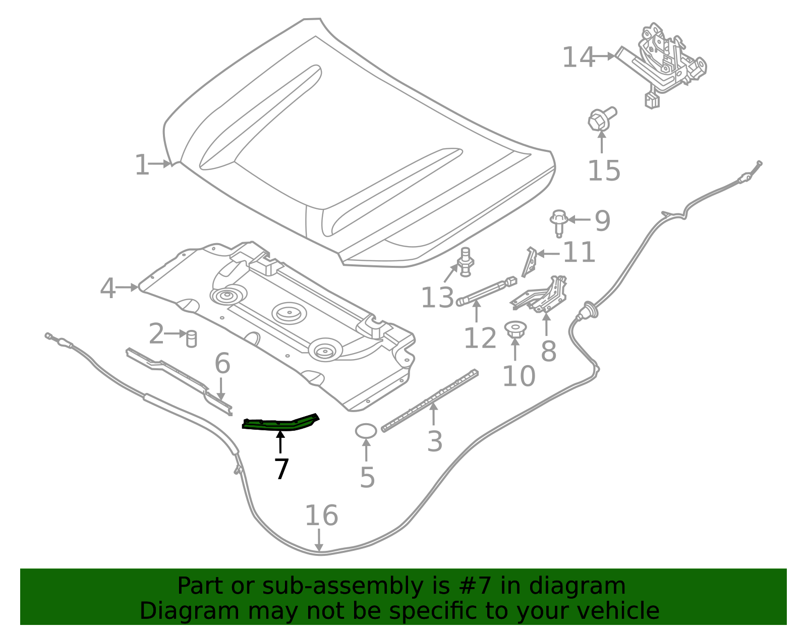 2022-2026 Nissan Frontier Seal To Hood 65820-9BU1B | OEM Parts Online