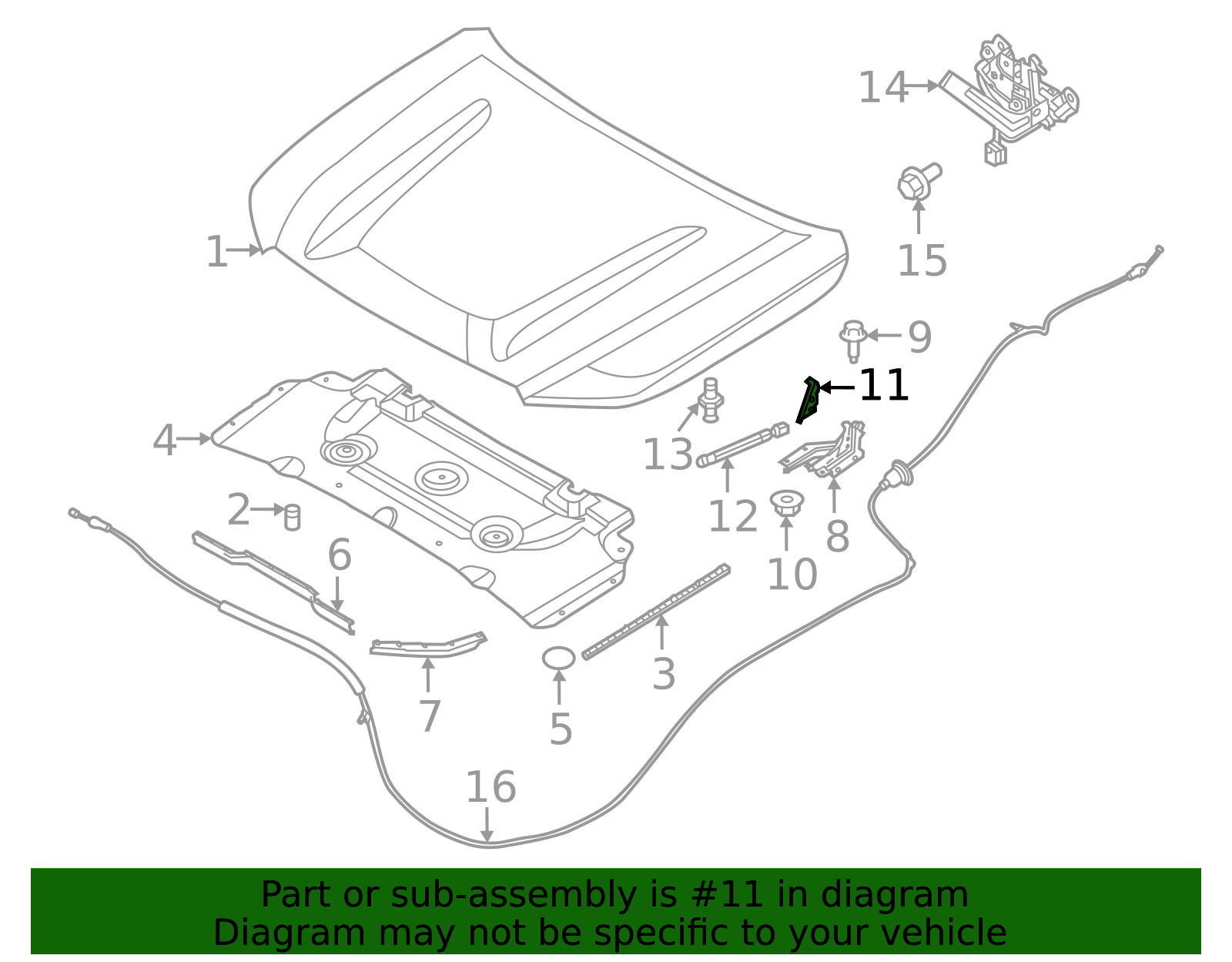 65462-9BU0A - Hood Hinge Bracket 2022-2026 Nissan Frontier | Official ...