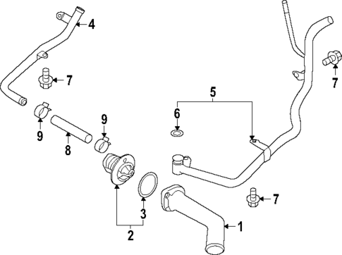 Hoses & Pipes for 2025 Subaru Forester #1