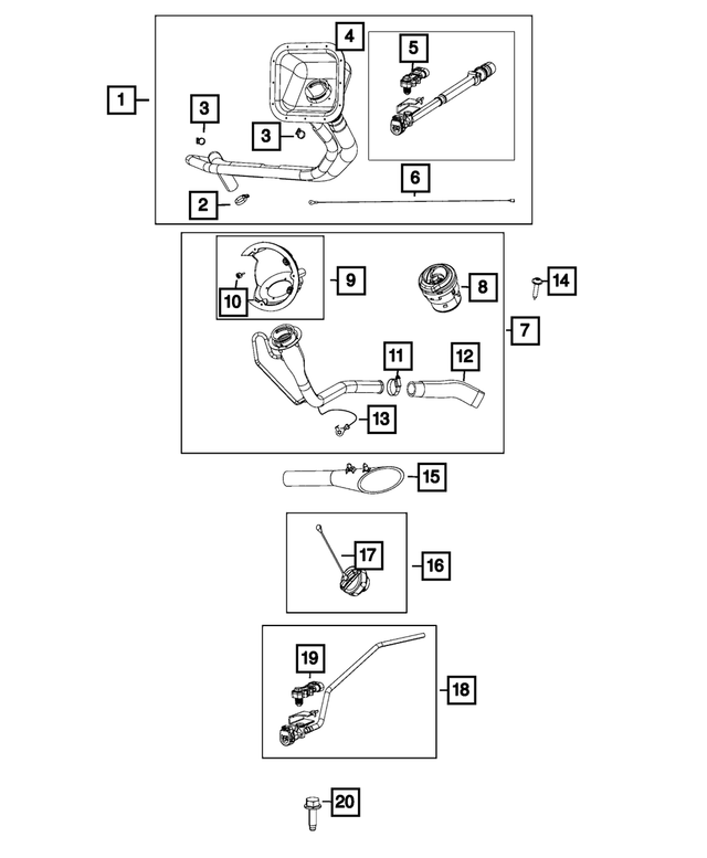 52121253AA - Fuel: Ground Strap for Mopar Image image