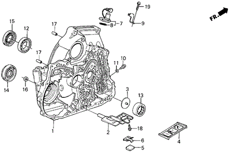 AT Torque Converter Housing for 1987 Acura Integra #0