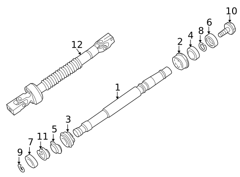Shaft & Internal Components for 1998 BMW Z3 #0