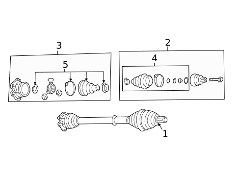 Drive Axles for 2005 Audi A4 #2