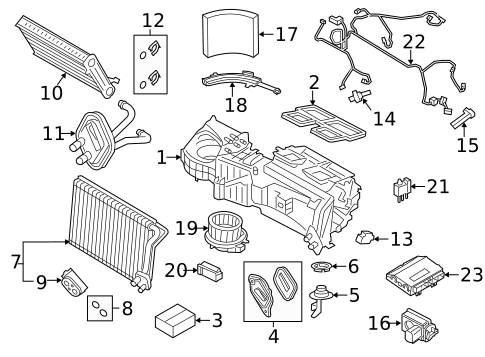 HVAC Case for 2015 BMW 328i #0