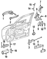 1267200435 - : Lock for Mercedes-Benz Image