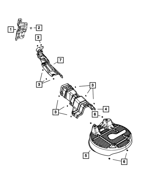 Exhaust System for 2017 Dodge Journey #1
