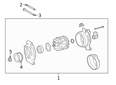 Alternator for 2015 Lexus LS460 #0