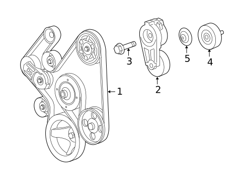 Belts & Pulleys for 2007 Jeep Grand Cherokee #0