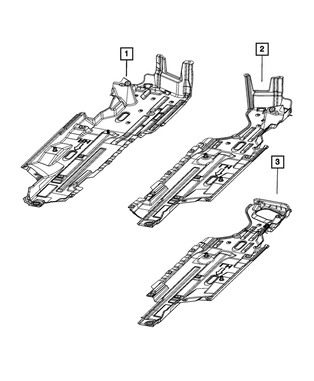 68288236AD - Exhaust: Floor Pan Shield, Left for Mopar Image