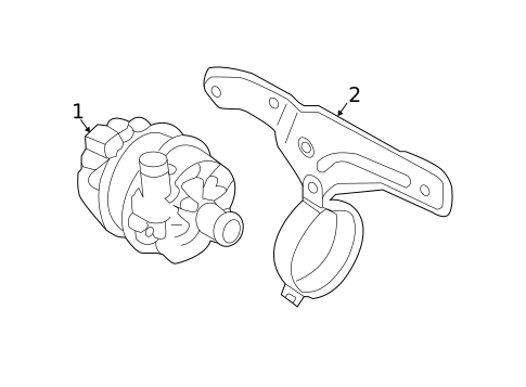 Water Pump for 2015 Volkswagen e-Golf #0