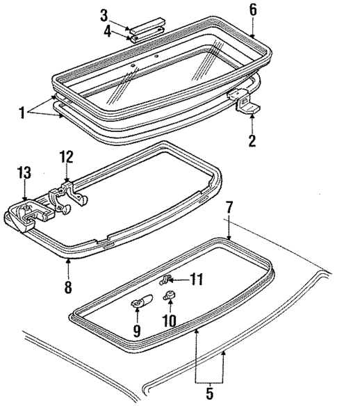 Sunroof for 1986 Ford Mustang #0