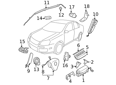 Air Bag Components for 2009 Volkswagen Jetta #0