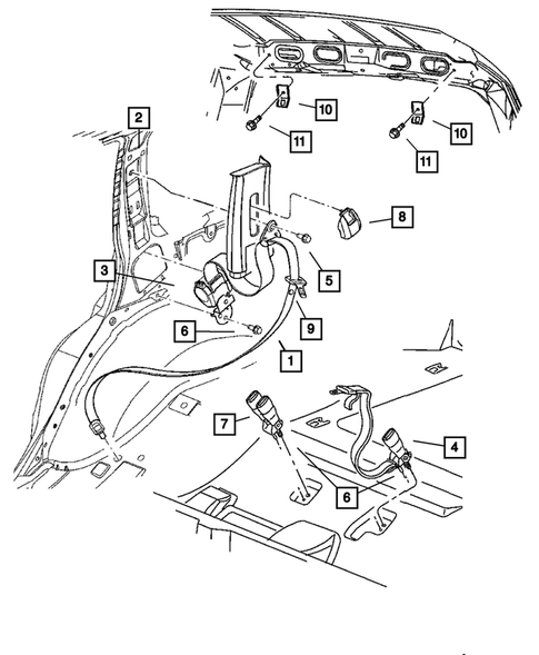 Seat Belts - Front and Rear for 2002 Jeep Grand Cherokee #0