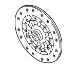 21207526516 - : Clutch Disc for BMW: 128i, 135i, 335d, 335i, 335i xDrive, 335is, 335xi, 528i, 528i xDrive, 528xi, 535i, 535i GT, 535i xDrive, 535xi, 545i, 550i, 645Ci, 650i, M6, Z4 Image