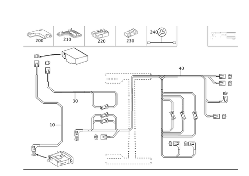 Fiber Optical Cable Wiring Harness (D2B and Most) for 2003 Mercedes-Benz C230 #0