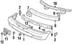 62521SB2000 - Body: License Frame Nut for Acura Image