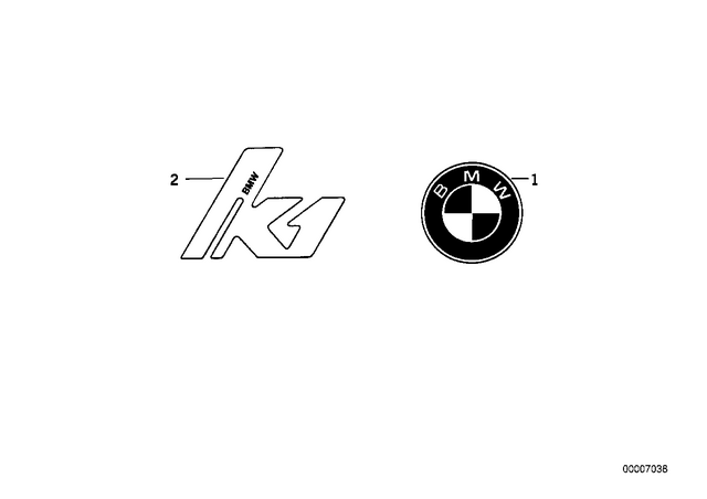 51142308947 - : Badge for BMW-Motorrad Image